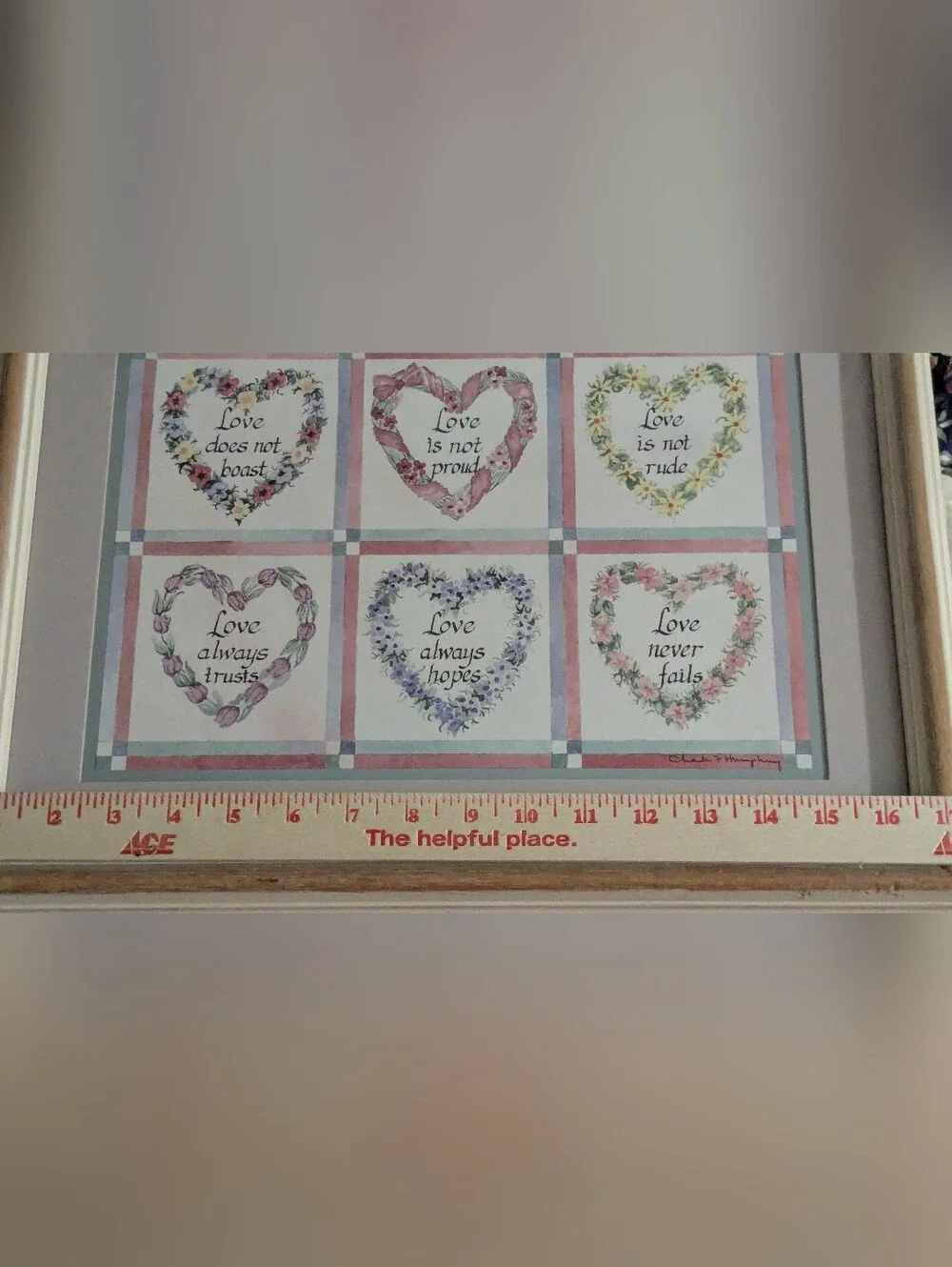 1 Corinthians 13 Vintage Home Interior 